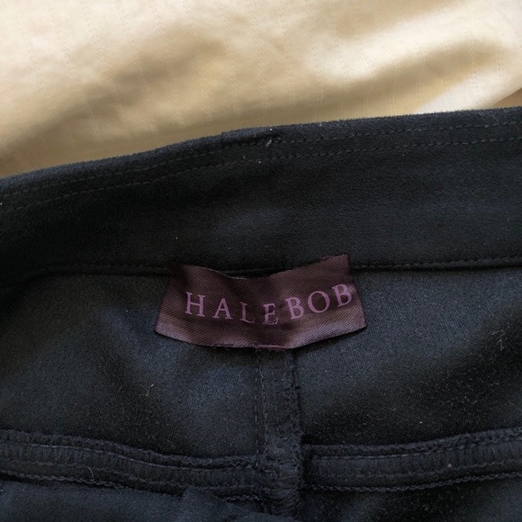 Hale Bob Dark Gray Suede Skinny Stretchy Pants - Picture 6 of 8